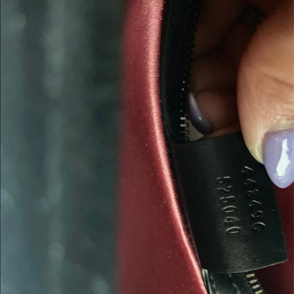 Sold Gucci Marmont Med “Loved” Black  Velvet - Picture 8 of 16